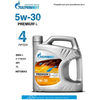 Масло моторное Gazpromneft Premium L 5W-30, SL/CF (4л.) п/синт.