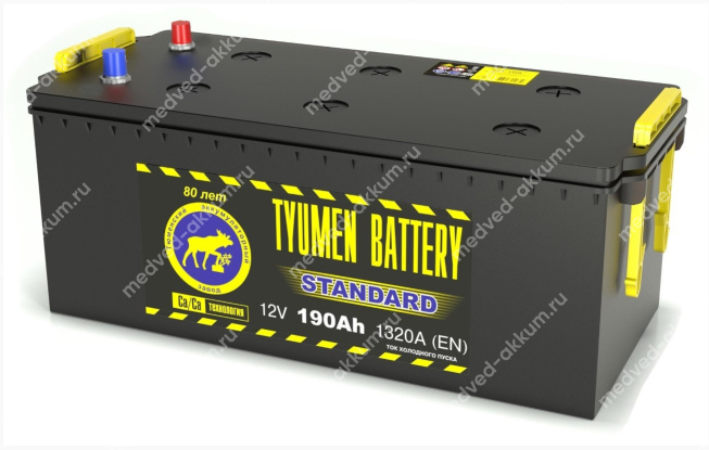 Тюмень Standard 190 Ач евро B
