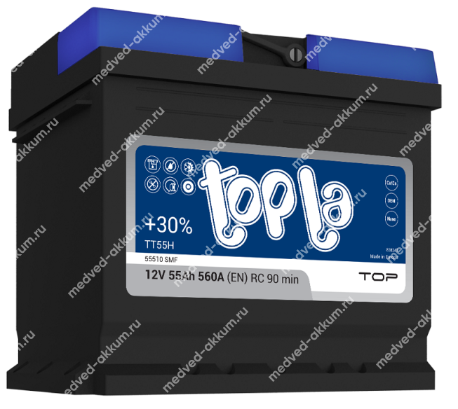 TOPLA Top 55 Ач обр. L1