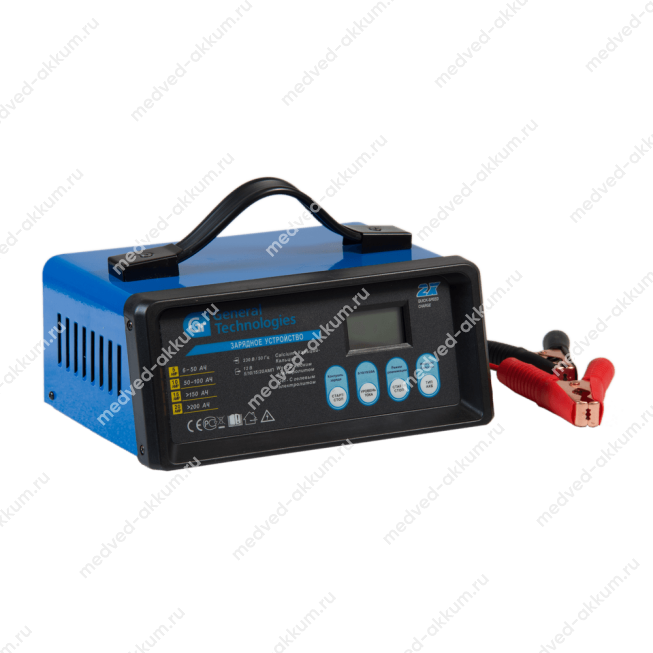 Зарядное устройство аккумулятора 20А General Technologies NC-05-BC033 12В автом. рег. синий мет. кор