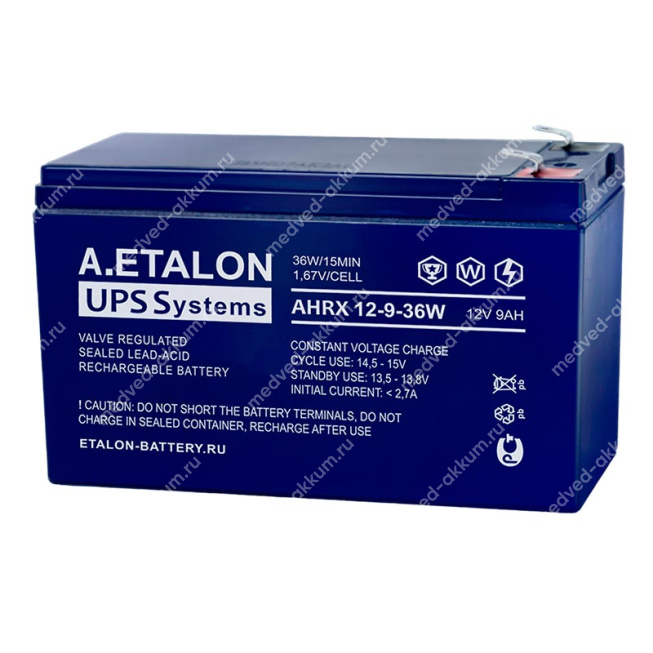 A.ETALON AHRX 12-9-36W 9 Ач
