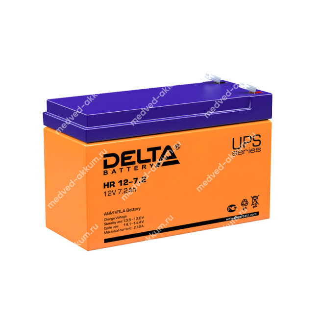 Delta HR 12-7.2 12V 7,2 Ач