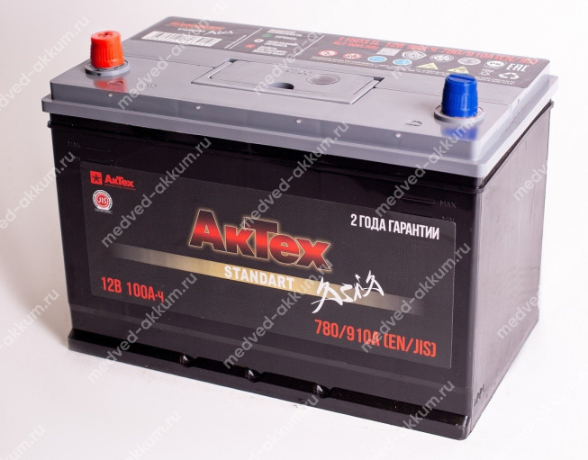 АкТех Standart Азия 100 Ач пр. D31