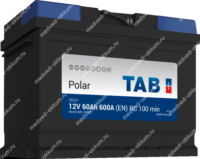 TAB Polar 60 Ач обр. L2 (56008)