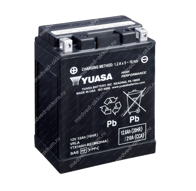 GS Yuasa 12 Ач YTX14AH-BS 
