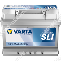Varta Dynamic SLI 61 Ач обр.низ. D21 LB2