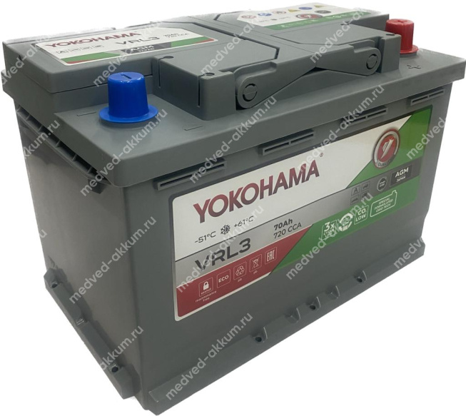 Yokohama AGM 70 Ач обр. L3