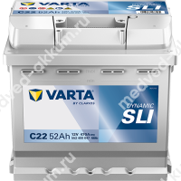 Varta Dynamic SLI 52 Ач обр. C22 L1