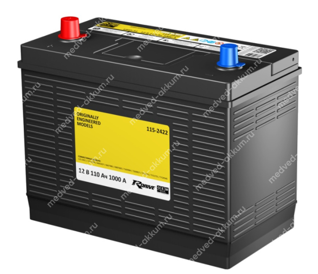 RDrive OEM 110 Ач 31-1000 пр. (конус) D33 (115-2422)