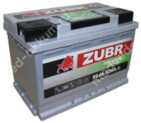 ZUBR Premium 80 Ач пр. L3