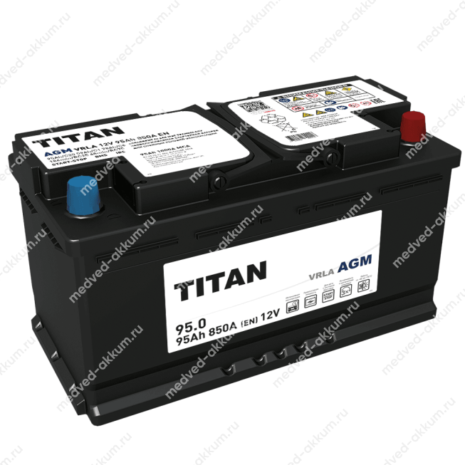 Titan AGM 95 Ач обр. L5