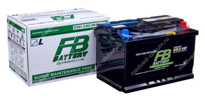 FB GOLD 72 Ач обр. LB3 (57261)