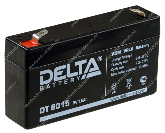 Delta DT 6015 6V 1,5 Ач