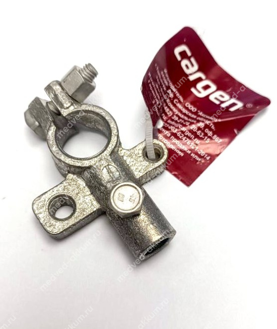 Клемма медная АКБ под болт 6мм ( - ) МИНУС CARGEN