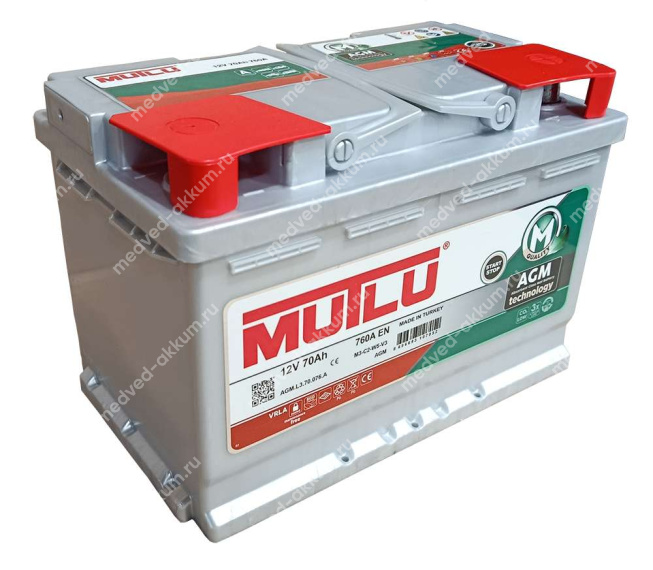 Mutlu AGM 70 Ач обр. L3